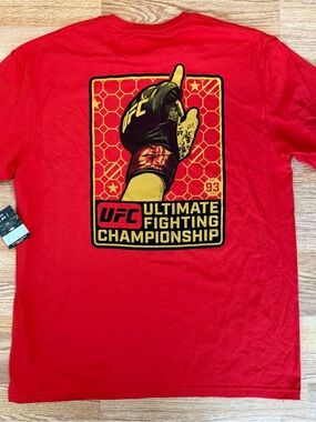 UFC Red Graphic Short-Sleeve Men’s T-Shirt large